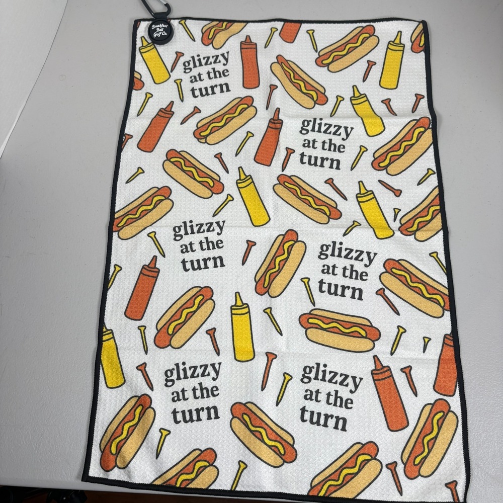 Breakfast Ball Golf Co. Glizzy at the Turn Magnetic Towel 24in X 16in